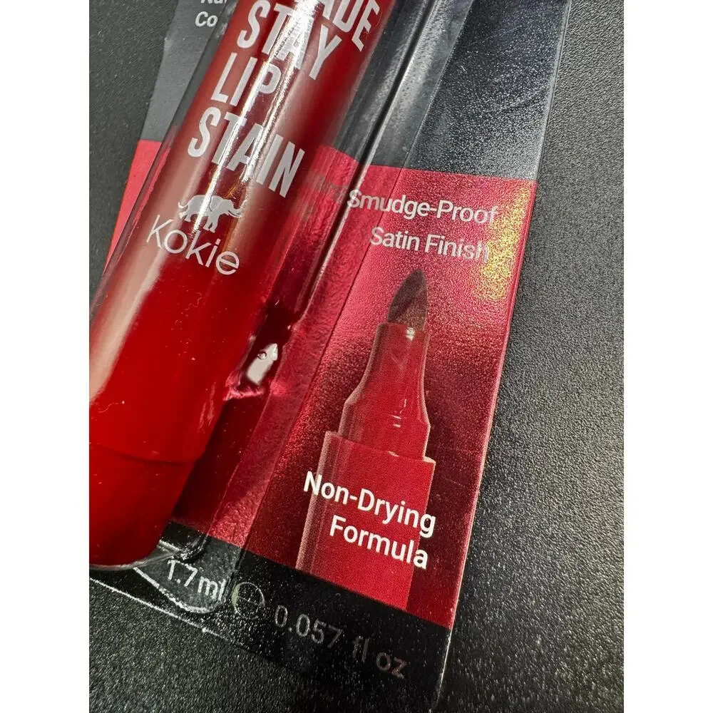 5/$25 NWT Kokie Lip Stain Wildflower Smudge Proof & Satin Finish